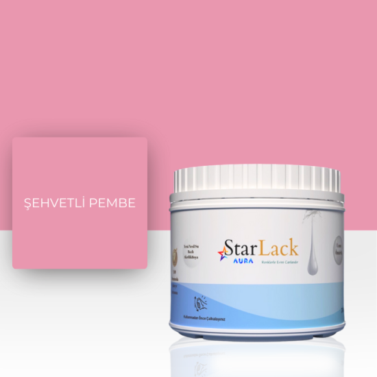 STARLACK AURA BOYA ŞEHVETLİ PEMBE 250ML-500ML-1000ML STARLACK AURA BOYA ŞEHVETLİ PEMBE 250ML-500ML-1000ML