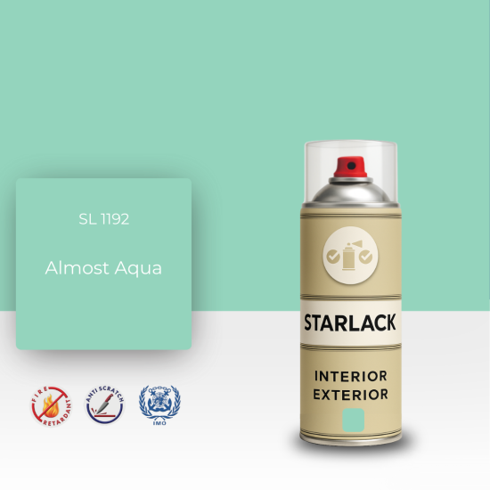 STARLACK SL 1192 ALMOST AQUA SPREY BOYA 400 ML STARLACK SL 1192 ALMOST AQUA SPREY BOYA 400 ML