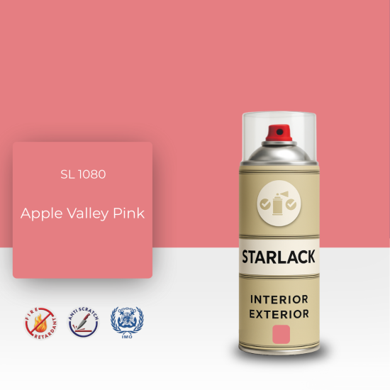 STARLACK SL 1080 APPLE VALLEY PİNK SPREY BOYA 400 ML STARLACK SL 1080 APPLE VALLEY PİNK SPREY BOYA 400 ML