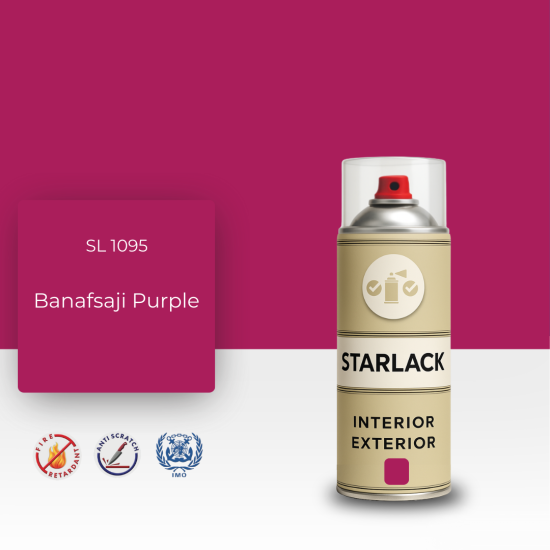 STARLACK SL 1095 BANAFSAJİ PURPLE SPREY BOYA 400 ML STARLACK SL 1095 BANAFSAJİ PURPLE SPREY BOYA 400 ML