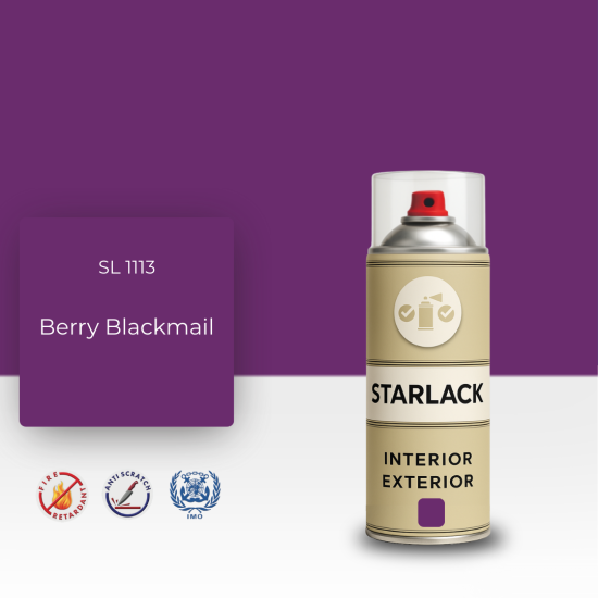 STARLACK SL 1113 BERRY BLACKMAİL SPREY BOYA 400 ML STARLACK SL 1113 BERRY BLACKMAİL SPREY BOYA 400 ML