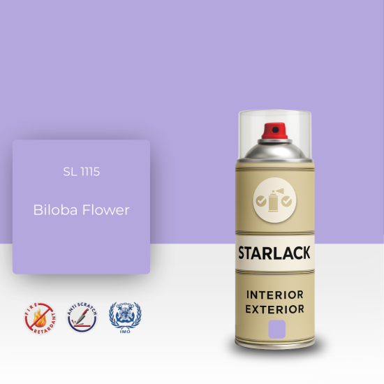 STARLACK SL 1115 BİLOBA FLOWER SPREY BOYA 400 ML STARLACK SL 1115 BİLOBA FLOWER SPREY BOYA 400 ML