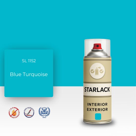 STARLACK SL 1152 BLUE TURQUOİSE SPREY BOYA 400 ML STARLACK SL 1152 BLUE TURQUOİSE SPREY BOYA 400 ML
