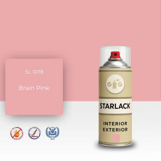 STARLACK SL 1078 BRAİN PİNK SPREY BOYA 400 ML STARLACK SL 1078 BRAİN PİNK SPREY BOYA 400 ML