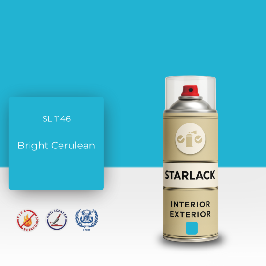 STARLACK SL 1146 BRİGHT CERULEAN SPREY BOYA 400 ML STARLACK SL 1146 BRİGHT CERULEAN SPREY BOYA 400 ML