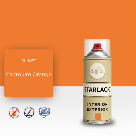 STARLACK SL 1052 CADMİUM ORANGE SPREY BOYA 400 ML STARLACK SL 1052 CADMİUM ORANGE SPREY BOYA 400 ML