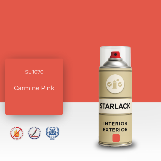 STARLACK SL 1070 CARMİNE PİNK SPREY BOYA 400 ML STARLACK SL 1070 CARMİNE PİNK SPREY BOYA 400 ML