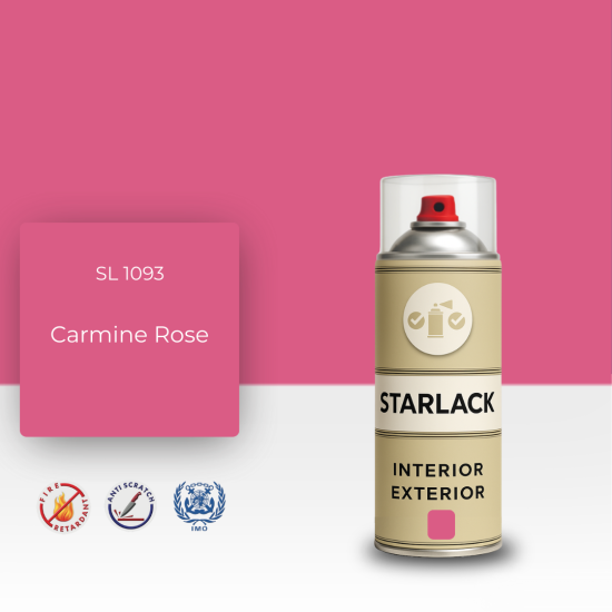 STARLACK SL 1093 CARMİNE ROSE SPREY BOYA 400 ML STARLACK SL 1093 CARMİNE ROSE SPREY BOYA 400 ML
