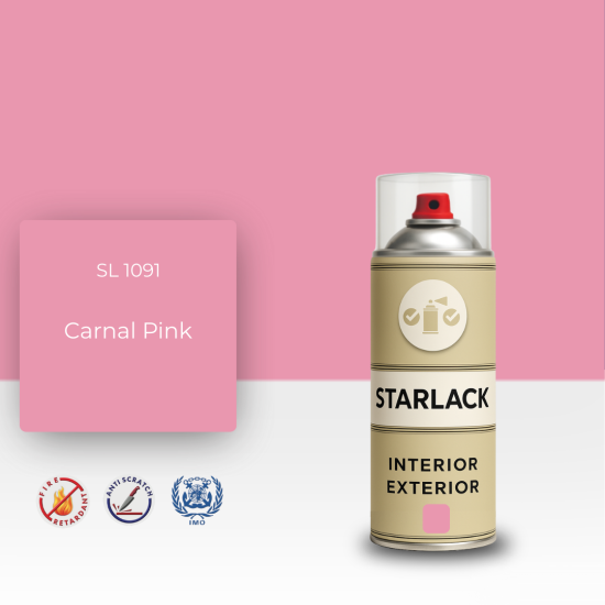 STARLACK SL 1091 CARNAL PİNK SPREY BOYA 400 ML STARLACK SL 1091 CARNAL PİNK SPREY BOYA 400 ML
