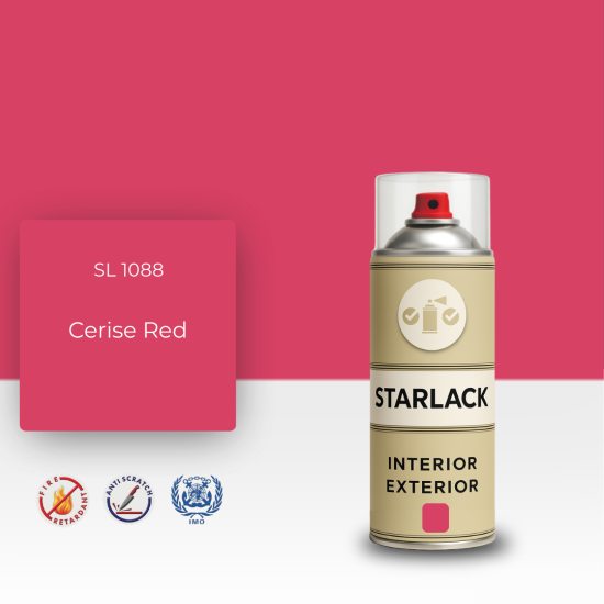 STARLACK SL 1088 CERİSE RED SPREY BOYA 400 ML STARLACK SL 1088 CERİSE RED SPREY BOYA 400 ML