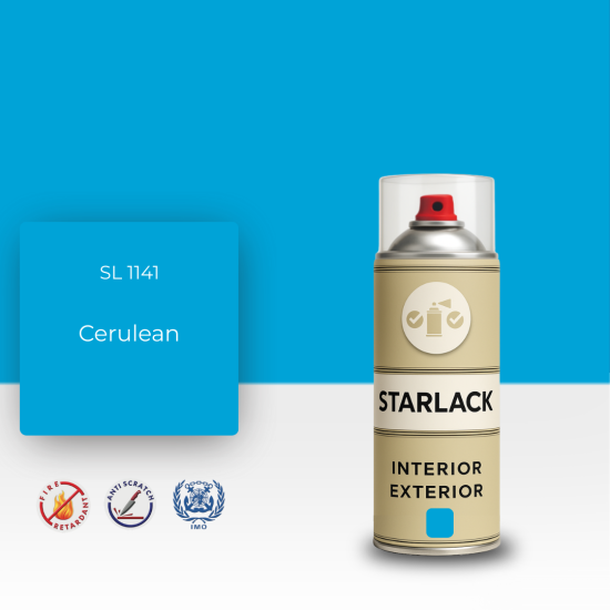 STARLACK SL 1141 CERULEAN SPREY BOYA 400 ML STARLACK SL 1141 CERULEAN SPREY BOYA 400 ML