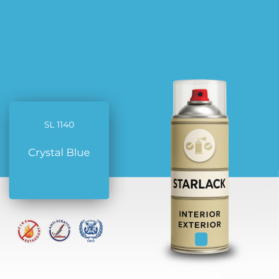 STARLACK SL 1140 CRYSTAL BLUE SPREY BOYA 400 ML STARLACK SL 1140 CRYSTAL BLUE SPREY BOYA 400 ML