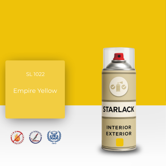 STARLACK SL 1022 EMPİRE YELLOW SPREY BOYA 400 ML STARLACK SL 1022 EMPİRE YELLOW SPREY BOYA 400 ML