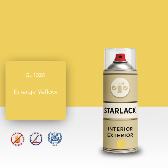 STARLACK SL 1020 ENERGY YELLOW SPREY BOYA 400 ML STARLACK SL 1020 ENERGY YELLOW SPREY BOYA 400 ML