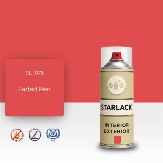 STARLACK SL 1076 FADED RED SPREY BOYA 400 ML STARLACK SL 1076 FADED RED SPREY BOYA 400 ML