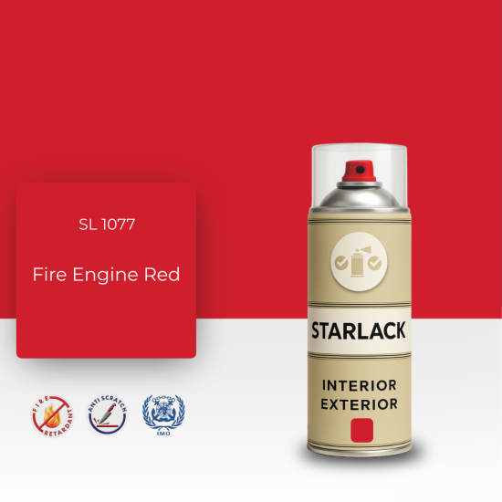 STARLACK SL 1077 FİRE ENGİNE RED SPREY BOYA 400 ML STARLACK SL 1077 FİRE ENGİNE RED SPREY BOYA 400 ML