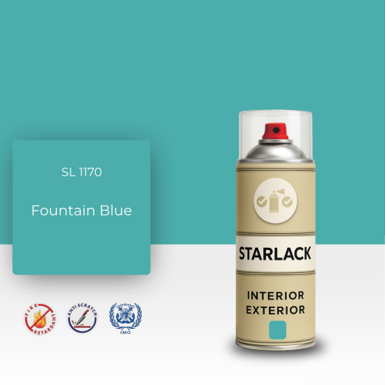 STARLACK SL 1170 FOUNTAİN BLUE SPREY BOYA 400 ML STARLACK SL 1170 FOUNTAİN BLUE SPREY BOYA 400 ML