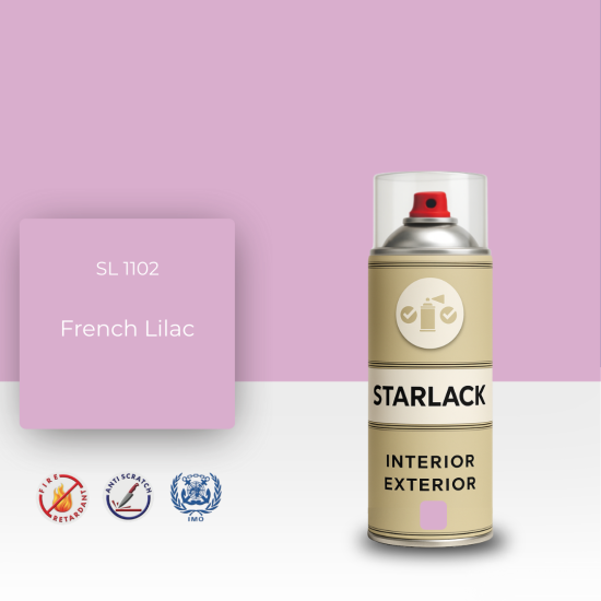 STARLACK SL 1102 FRENCH LİLAC SPREY BOYA 400 ML STARLACK SL 1102 FRENCH LİLAC SPREY BOYA 400 ML