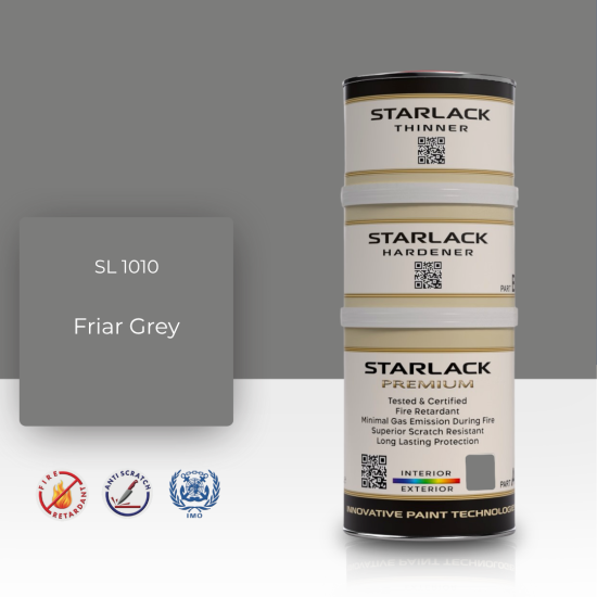 STARLACK SL 1010 FRİAR GREY İPEK MAT BOYA 1,5 LT STARLACK SL 1010 FRİAR GREY İPEK MAT BOYA 1,5 LT