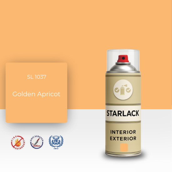 STARLACK SL 1037 GOLDEN APRİCOT SPREY BOYA 400 ML STARLACK SL 1037 GOLDEN APRİCOT SPREY BOYA 400 ML