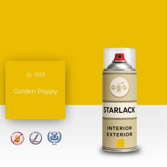 STARLACK SL 1023 GOLDEN POPPY SPREY BOYA 400 ML STARLACK SL 1023 GOLDEN POPPY SPREY BOYA 400 ML