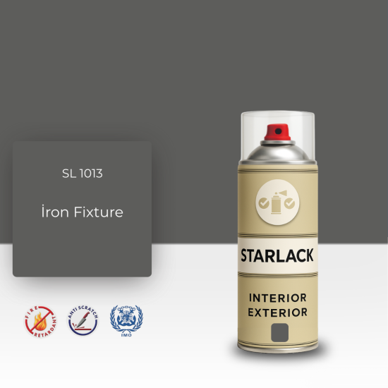 STARLACK SL 1013 İRON FİXTURE SPREY BOYA 400 ML