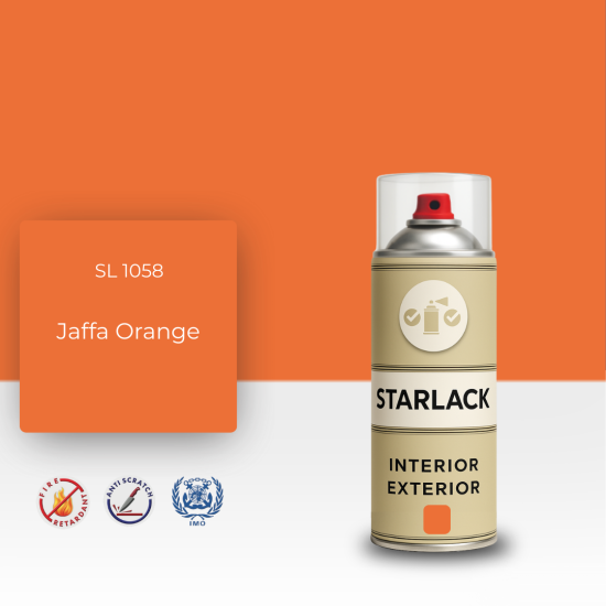 STARLACK SL 1058 JAFFA ORANGE SPREY BOYA 400 ML STARLACK SL 1058 JAFFA ORANGE SPREY BOYA 400 ML