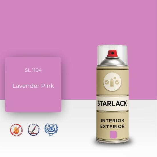 STARLACK SL 1104 LAVENDER PİNK SPREY BOYA 400 ML STARLACK SL 1104 LAVENDER PİNK SPREY BOYA 400 ML