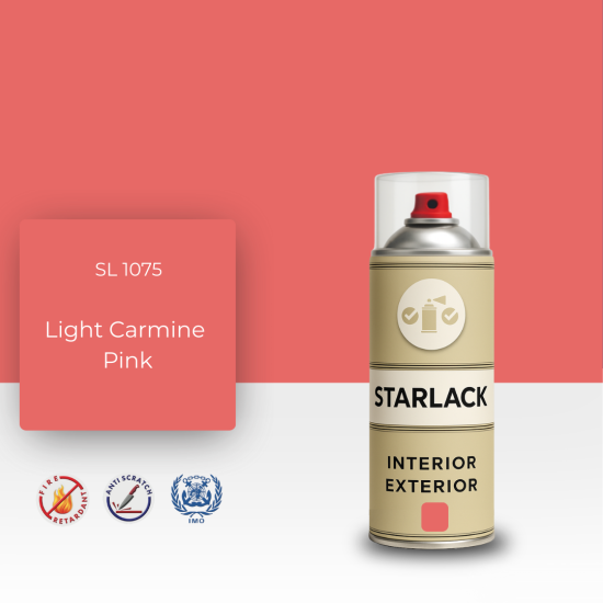 STARLACK SL 1075 LİGHT CARMİNE PİNK SPREY BOYA 400 ML STARLACK SL 1075 LİGHT CARMİNE PİNK SPREY BOYA 400 ML