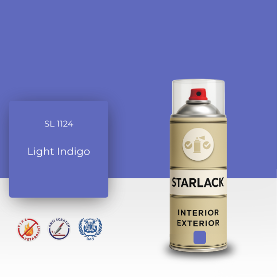 STARLACK SL 1124 LİGHT INDİGO SPREY BOYA 400 ML STARLACK SL 1124 LİGHT INDİGO SPREY BOYA 400 ML