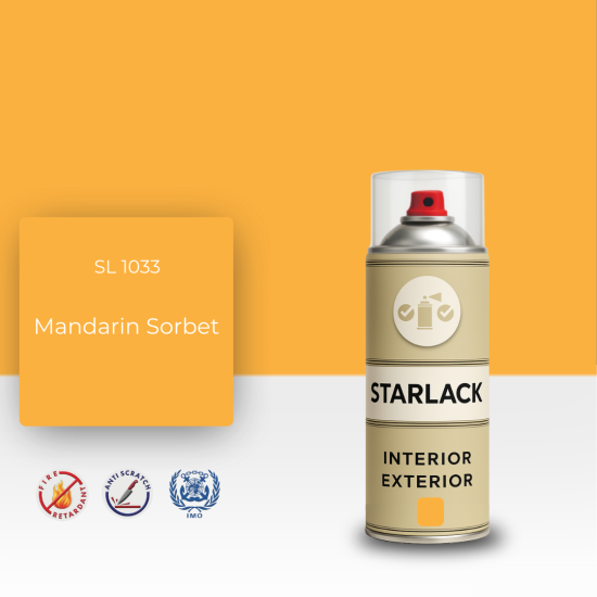 STARLACK SL 1033 MANDARİN SORBET SPREY BOYA 400 ML STARLACK SL 1033 MANDARİN SORBET SPREY BOYA 400 ML