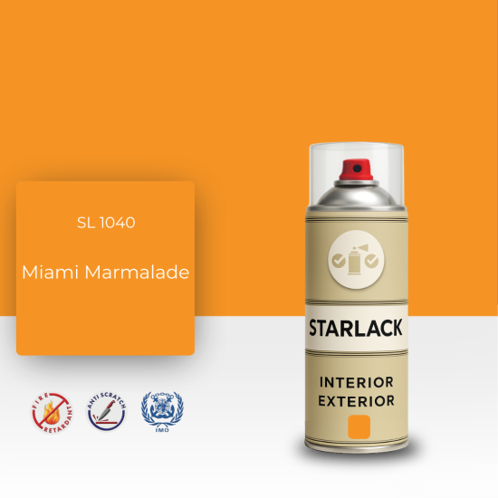 STARLACK SL 1040 MİAMİ MARMALADE SPREY BOYA 400 ML STARLACK SL 1040 MİAMİ MARMALADE SPREY BOYA 400 ML