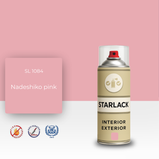 STARLACK SL 1084 NADESHİKO PİNK SPREY BOYA 400 ML STARLACK SL 1084 NADESHİKO PİNK SPREY BOYA 400 ML