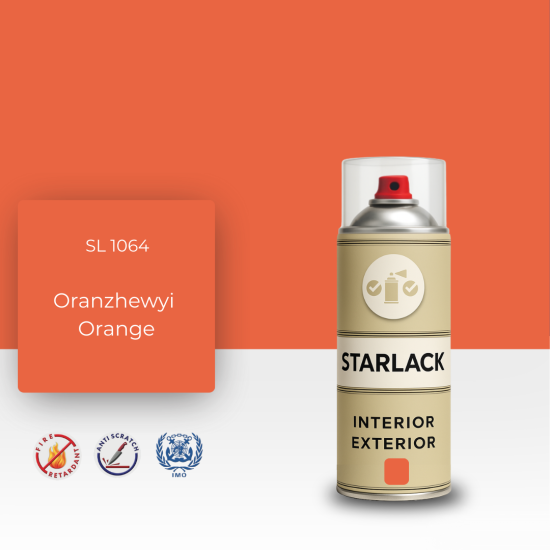 STARLACK SL 1064 ORANZHEWYİ ORANGE SPREY BOYA 400 ML STARLACK SL 1064 ORANZHEWYİ ORANGE SPREY BOYA 400 ML