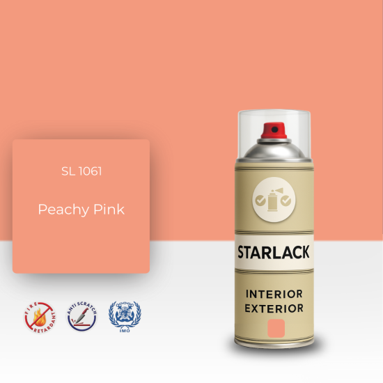 STARLACK SL 1061 PEACHY PİNK SPREY BOYA 400 ML STARLACK SL 1061 PEACHY PİNK SPREY BOYA 400 ML