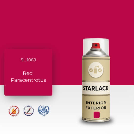 STARLACK SL 1089 RED PARACENTROTUS SPREY BOYA 400 ML STARLACK SL 1089 RED PARACENTROTUS SPREY BOYA 400 ML