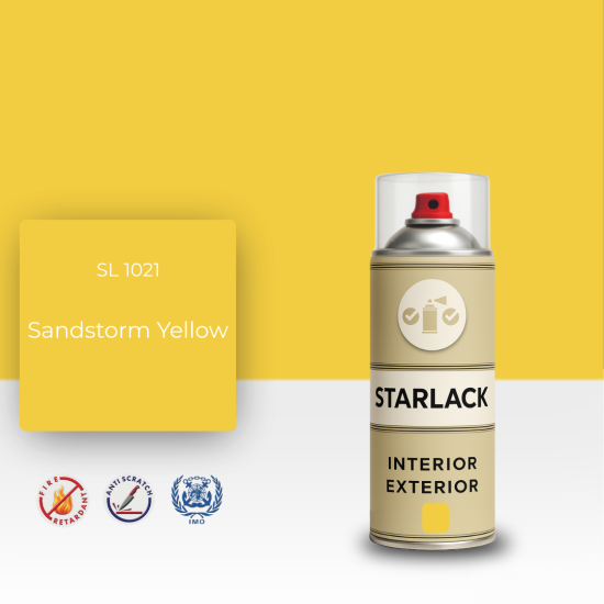 STARLACK SL 1021 SANDSTORM YELLOW SPREY BOYA 400 ML STARLACK SL 1021 SANDSTORM YELLOW SPREY BOYA 400 ML