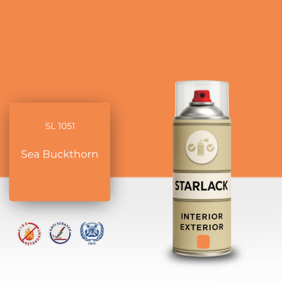STARLACK SL 1051 SEA BUCKTHORN SPREY BOYA 400 ML STARLACK SL 1051 SEA BUCKTHORN SPREY BOYA 400 ML