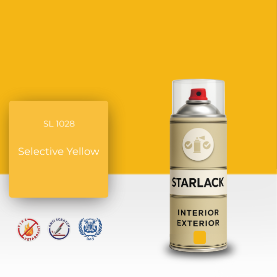 STARLACK SL 1028 SELECTİVE YELLOW SPREY BOYA 400 ML STARLACK SL 1028 SELECTİVE YELLOW SPREY BOYA 400 ML
