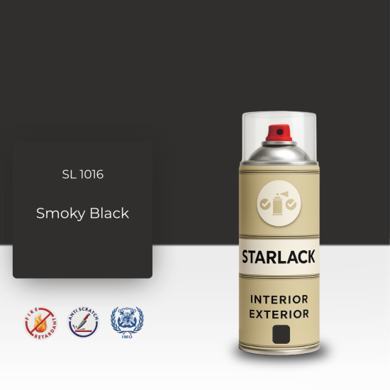 STARLACK SL 1016 SMOKY BLACK SPREY BOYA 400 ML STARLACK SL 1016 SMOKY BLACK SPREY BOYA 400 ML