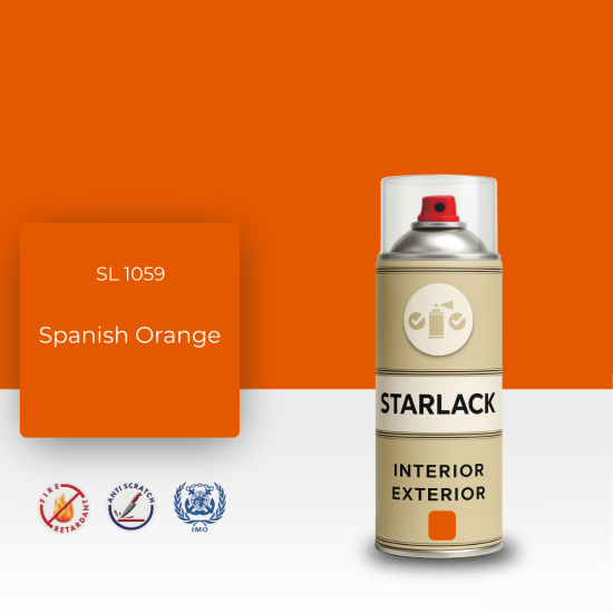 STARLACK SL 1059 SPANİSH ORANGE SPREY BOYA 400 ML STARLACK SL 1059 SPANİSH ORANGE SPREY BOYA 400 ML