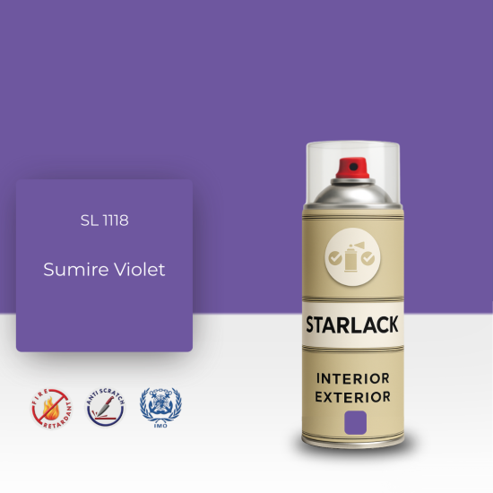 STARLACK SL 1118 SUMİRE VİOLET SPREY BOYA 400 ML STARLACK SL 1118 SUMİRE VİOLET SPREY BOYA 400 ML