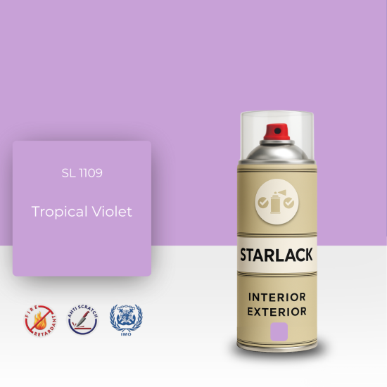 STARLACK SL 1109 TROPİCAL VİOLET SPREY BOYA 400 ML STARLACK SL 1109 TROPİCAL VİOLET SPREY BOYA 400 ML