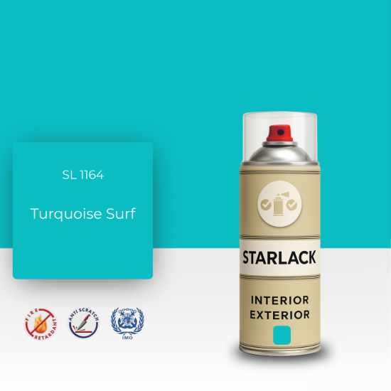 STARLACK SL 1164 TURQUOİSE SURF SPREY BOYA 400 ML STARLACK SL 1164 TURQUOİSE SURF SPREY BOYA 400 ML
