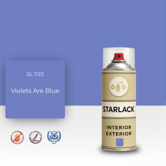 STARLACK SL 1123 VİOLETS ARE BLUE SPREY BOYA 400 ML STARLACK SL 1123 VİOLETS ARE BLUE SPREY BOYA 400 ML
