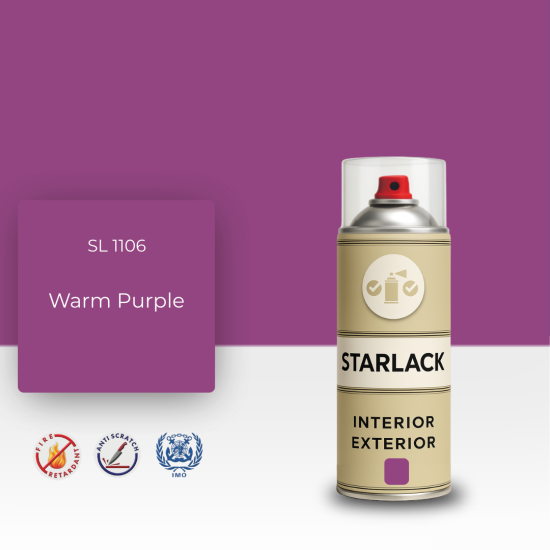 STARLACK SL 1106 WARM PURPLE SPREY BOYA 400 ML STARLACK SL 1106 WARM PURPLE SPREY BOYA 400 ML