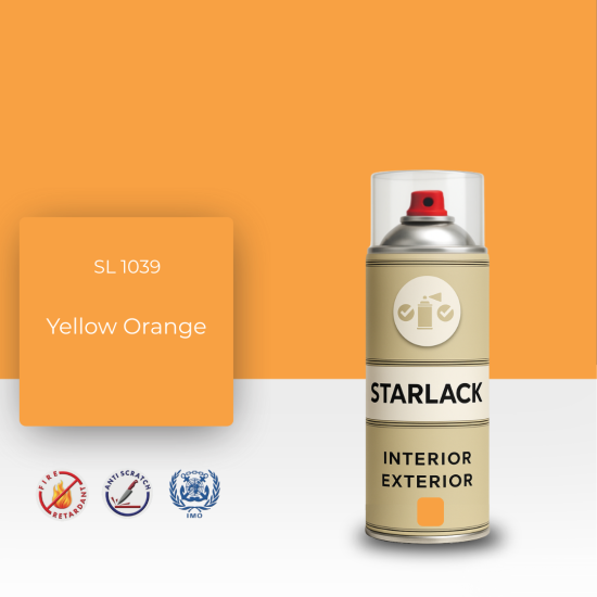 STARLACK SL 1039 YELLOW ORANGE SPREY BOYA 400 ML STARLACK SL 1039 YELLOW ORANGE SPREY BOYA 400 ML