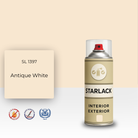 STARLACK SL 1397 ANTİQUE WHİTE SPREY BOYA 400 ML STARLACK SL 1397 ANTİQUE WHİTE SPREY BOYA 400 ML