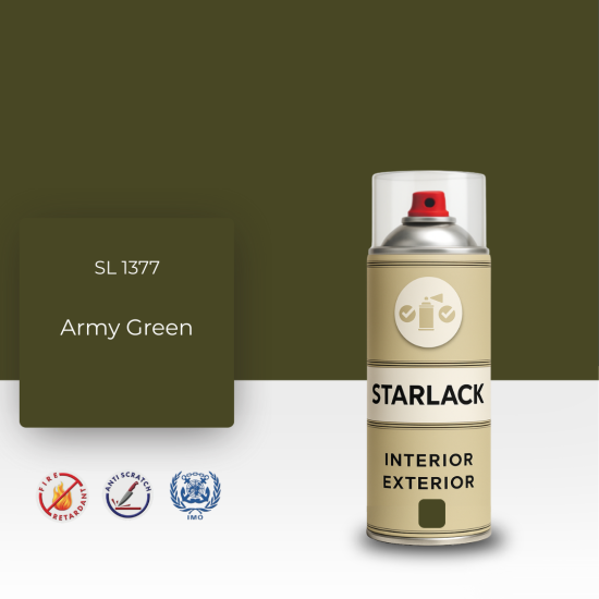 STARLACK SL 1377 ARMY GREEN SPREY BOYA 400 ML STARLACK SL 1377 ARMY GREEN SPREY BOYA 400 ML