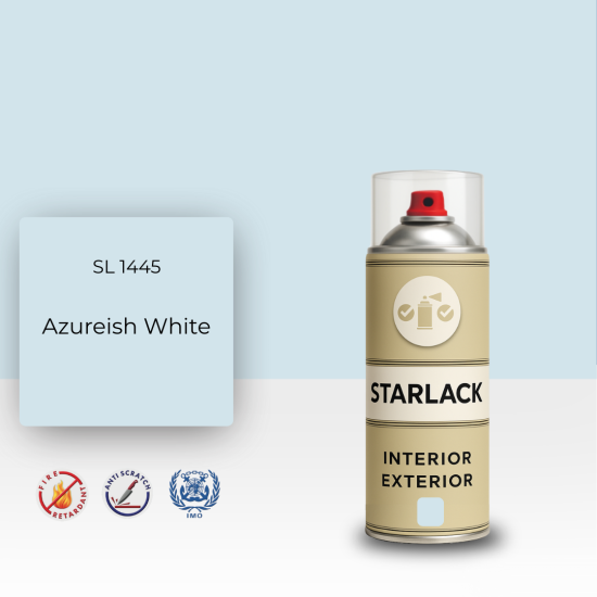 STARLACK SL 1445 AZUREİSH WHİTE SPREY BOYA 400 ML STARLACK SL 1445 AZUREİSH WHİTE SPREY BOYA 400 ML